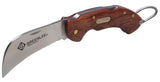 Hawkbill Knife - 440C Stainless Blade & a Contoured Rosewood Handle