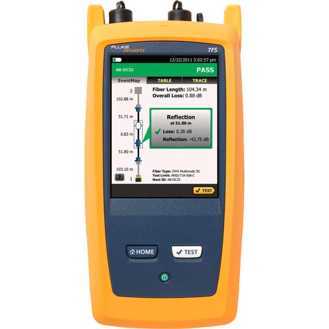 Multimode OTDR for troubleshooting and extended certification