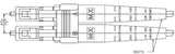 Duplex LC Zirconia Ferrule 126µm Multimode Connector, 3mm Boot, Molex