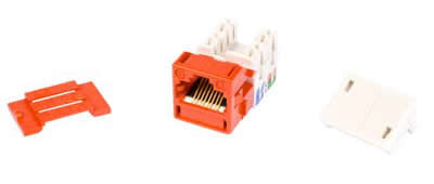 Powersum MPS100E Category 5e U/UTP Information Outlet, orange