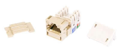 Powersum MPS100E Category 5e U/UTP Information Outlet, cream