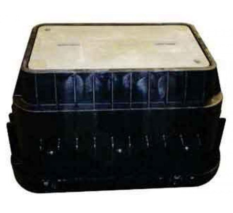 Miedium Duty 17" x 30" x 24" HDPE Base and Polymer Concrete cover