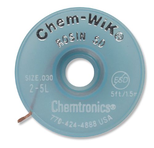 Chemtronics 2-5L Chem-Wik Desoldering Braid, 5' GRAY
