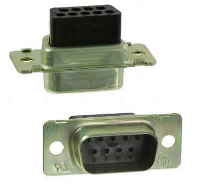 Db9 Male Conn Zinc Plated With Ground Indents Housing Only RoHS