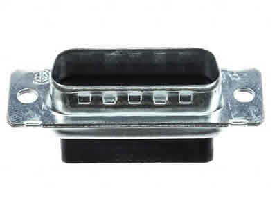 Db15 Male Crimp Conn Tin Plated Shell Housing Only With Grounding Indents