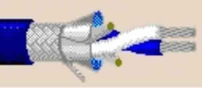 Twinax - DataTray 600V Twinaxial Cable 18 AWG FS PR FRPP SH PVC Blue, Cairo