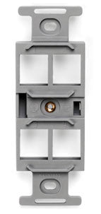 QuickPort Quad 106 Insert (Fits Any Standard NEMA Duplex Faceplate), Mfr Leviton