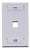 QuickPort Single Gang 1 Port Faceplate w/Designation Windows, Mfr Leviton