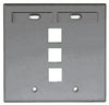 QuickPort Double Gang 3 Port Faceplate w/Designation Windows, Mfr Leviton