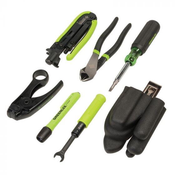 Greenlee Professional Coax Cable Tool Kit Fosco Connect