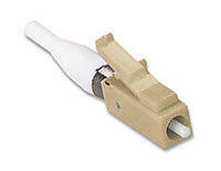 LC Simplex, 50µm or 62.5µm Multimode, for 3mm Jacked Fiber, Beige Boot - Leviton Fast-Cure Connector