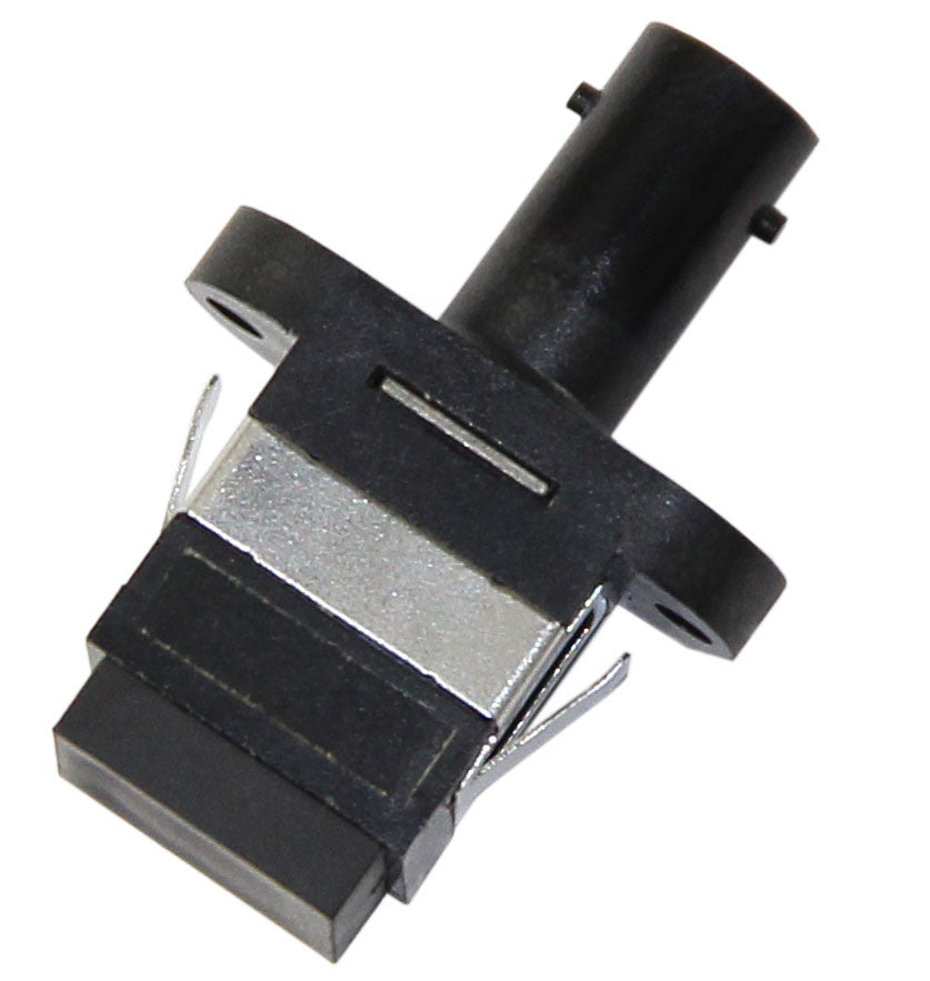 SC-ST (female-female) Adapter, Polymer Housing, Zirconia Sleeve, Black Color, Mfr TE Connectivity