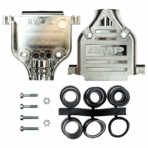 Db25 Hood Metalized Plastic With Grommets For Cable Od Of .255 To .470 RoHS