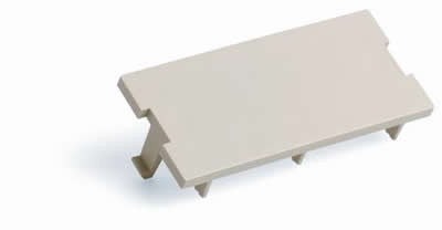 M30 Flexible Faceplate Blank Adapter Housing, lvory.