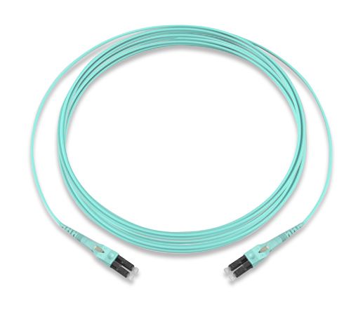 Corning 797902QD120010M LC-LC MM Uniboot OM4 50 Duplex Jumper, 10m
