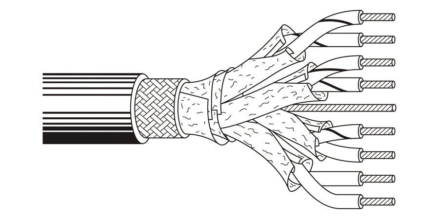Multi-Conductor - 10 Base 5 Transceiver 4 20 AWG SHPR SLF Wtih.051"VGM Gray