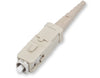 SC Connector, 62.5 µm multimode (OM1), ceramic ferrule, composite hardware, beige