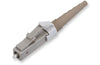 LC Connector, 62.5 µm multimode (OM1), ceramic ferrule, ceramic hardware, single pack, beige housing