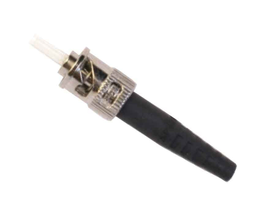 Amphenol ST Connector, Multimode, 128µm Ferrule, Zirconia, 3mm Boot
