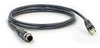 CAB-M12DM4-RJ45 - Industrial IP67 M12 4 pin threaded Amphenol connector cable for LAN (ITP switches)with RJ45 end 1m