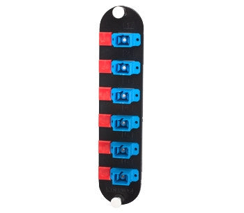 Closet Connector Housing (CCH) Panel, SC adapters, Simplex, UPC, 6 F, Single-mode (OS2)