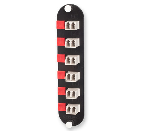 Closet Connector Housing (CCH) Panel, LC adapters, Duplex, 12 F, 62.5 µm multimode (OM1)