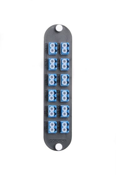 Closet Connector Housing (CCH) Panel, LC adapters, Duplex, UPC, 24 F, Single-mode (OS2)