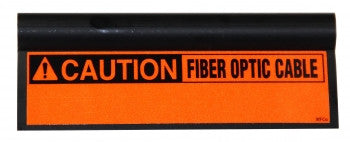 Clips with Reflective Laminated Label Applied. 6" Length (Black on Yellow)
