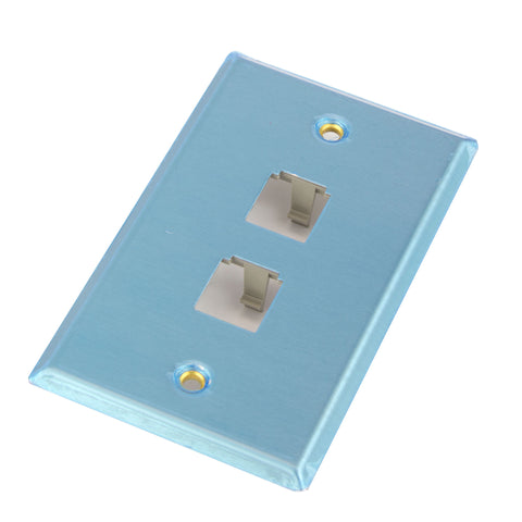 Single-Gang Stainless Steel, 2-port