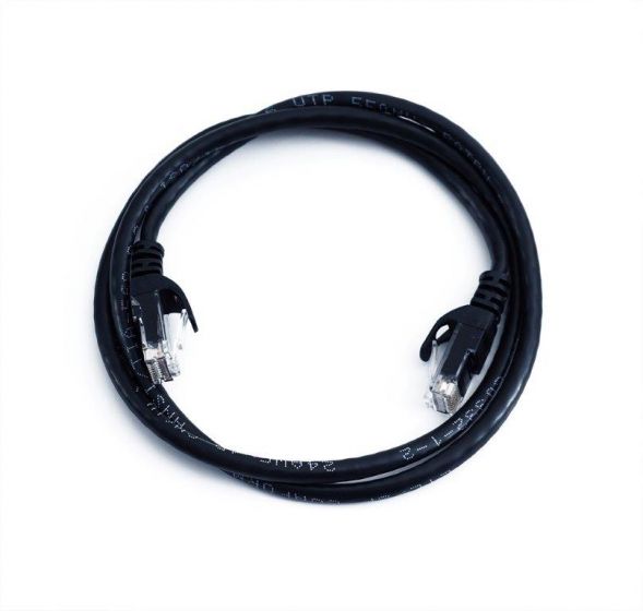 Cat6 15 feet Patchcord w/Boots, Black