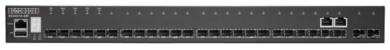 ECS4510-28F - 24 Gigabit SFP ports, 2 10G SFP+ ports, option for extra 2 10G SFP+ ports, Layer 2 managed switch, rack 19"