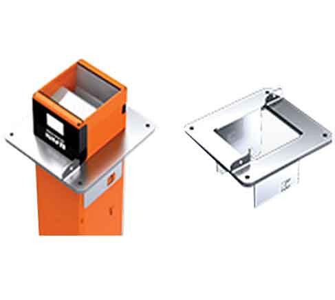 EZ-Path Series 44+ fire-rated device kit with single, split-floor plate and labels, Fits 6 in.