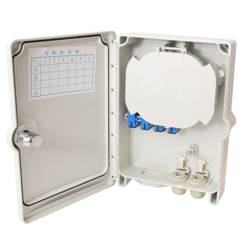 NID Termination Box (For 12 SC or up to 24 LC Connections),2ports+24port for drop cable