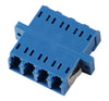 Quad Single Mode LC Mating Sleeve, Beige Color, Duplex SC Footprint, Snap & Screw Mount