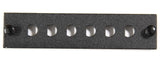 6 Pack FC Adatper Connector Panel (Unloaded) - Black