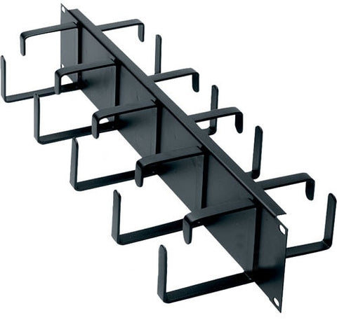 Horizontal Cable Management 3-1/2" (2 Space) D-ring Style Front and Rear