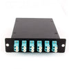12-fiber MTP Cassette, 50?æm OM3 10G Multimode Fiber, 1 rear MTP/female Port, 6 LC Duplex Ports Front - FOSCO (Fiber Optics For Sale Co.) - 3