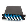 24-fiber MTP Cassette, 9/125?æm Single Mode Fiber, 2 rear MTP/female Port, 6 LC Quad Ports Front - FOSCO (Fiber Optics For Sale Co.) - 4