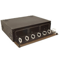 48 Port Rack Mount Enclosure Single Sliding tray (Unloaded) Holds 6 adapter panels