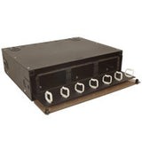 48 Port Rack Mount Enclosure Single Sliding tray   (Unloaded) Holds 6 adapter panels