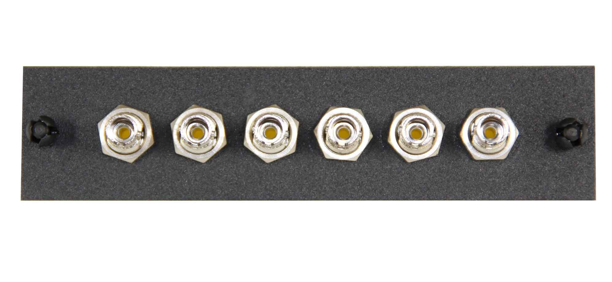 6 Pack ST Adapter Panel (Single Mode - Loaded)