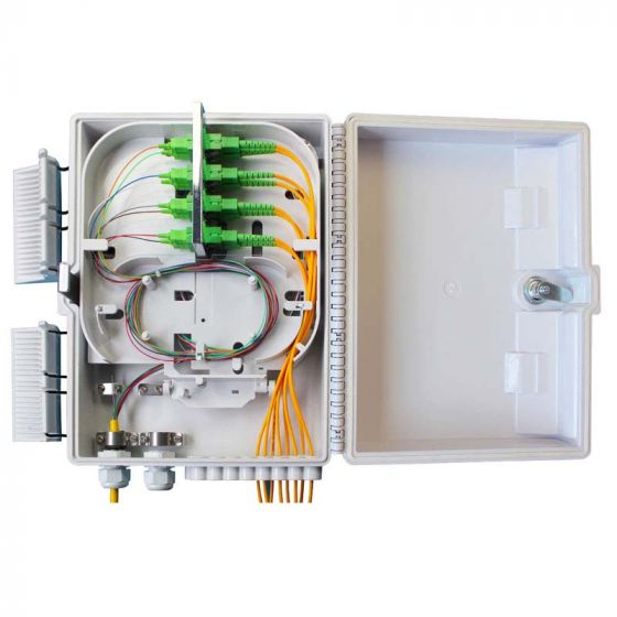 MDU Box Loaded with 1x16 PLC Splitter SC/APC Pigtail