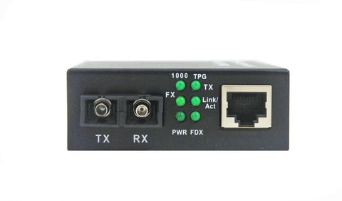 Media Converter SC Multimode 10/100/1000 Base-T/TX to 1000 Base-FX 2km