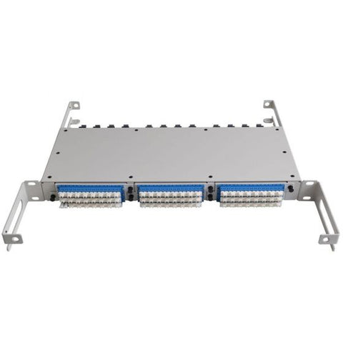 1RU 3X High Density Breakout Cassette Enclosure, Unloaded-Off White