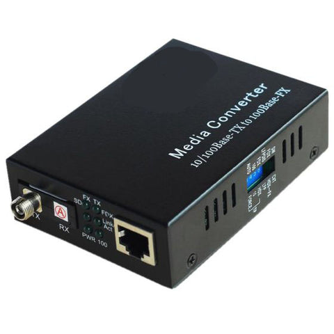 10/100 1310T/1550R WDM Media Converter FC SM 20km