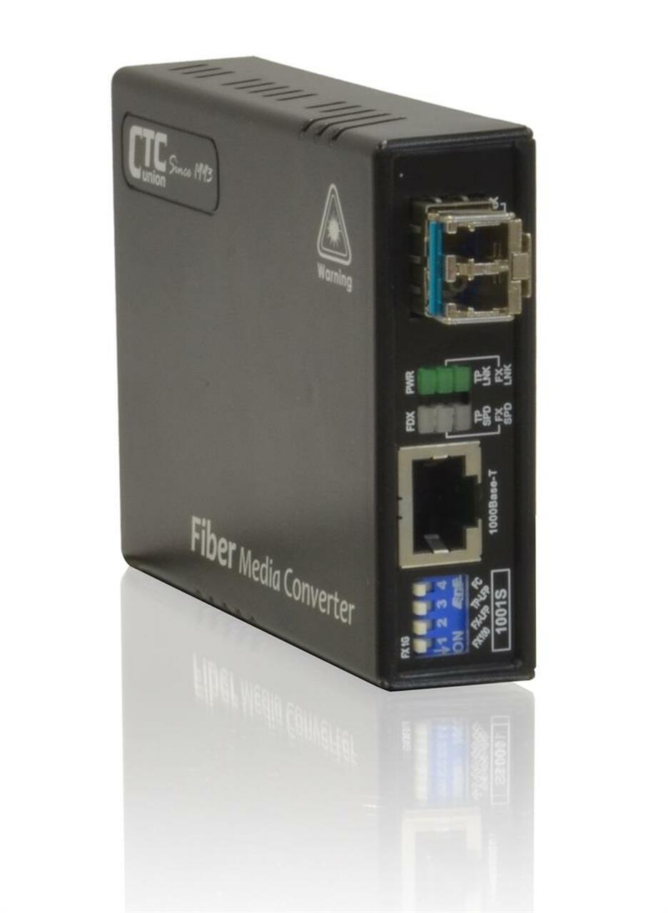 FMC-1001S-MM Gigabit Ethernet 1000Base-SX multimode fiber media converter, LC, 550m