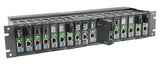 17 slot fiber chassis with single AC power and fans