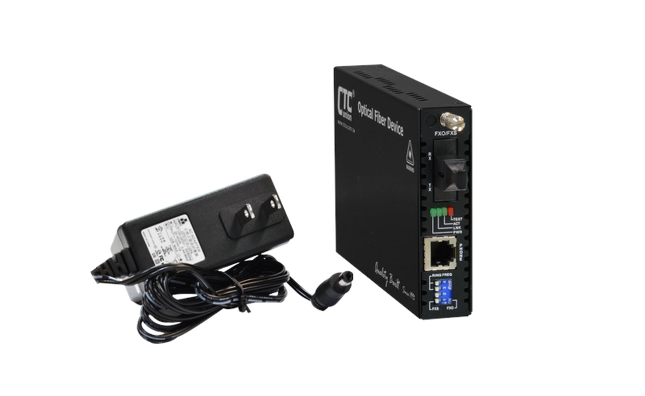 FRM220-FXO-FXS-SC02B POTS (RJ11) over multimode single strand fiber converter, telephone line extender, SC 2Km, B type