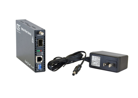 FRM220-FXO-FXS-SFP - POTS (RJ11) over fiber media converter, telephone line extender, SFP slot for flexible fiber choices