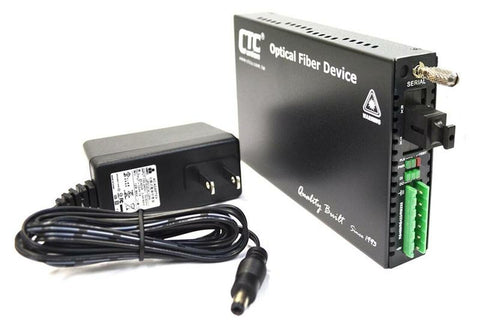 FRM220-SERIAL-SC02B - RS-232, RS-485, RS-422 over multimode single strand fiber BiDi media converter, 2Km, B type